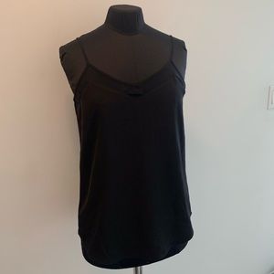 BNWT Calvin Klein Black X Fit Slim Fit Sheer Trim Camisole